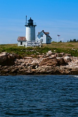 Remote Great Duck Island Lighthouse in Maine
